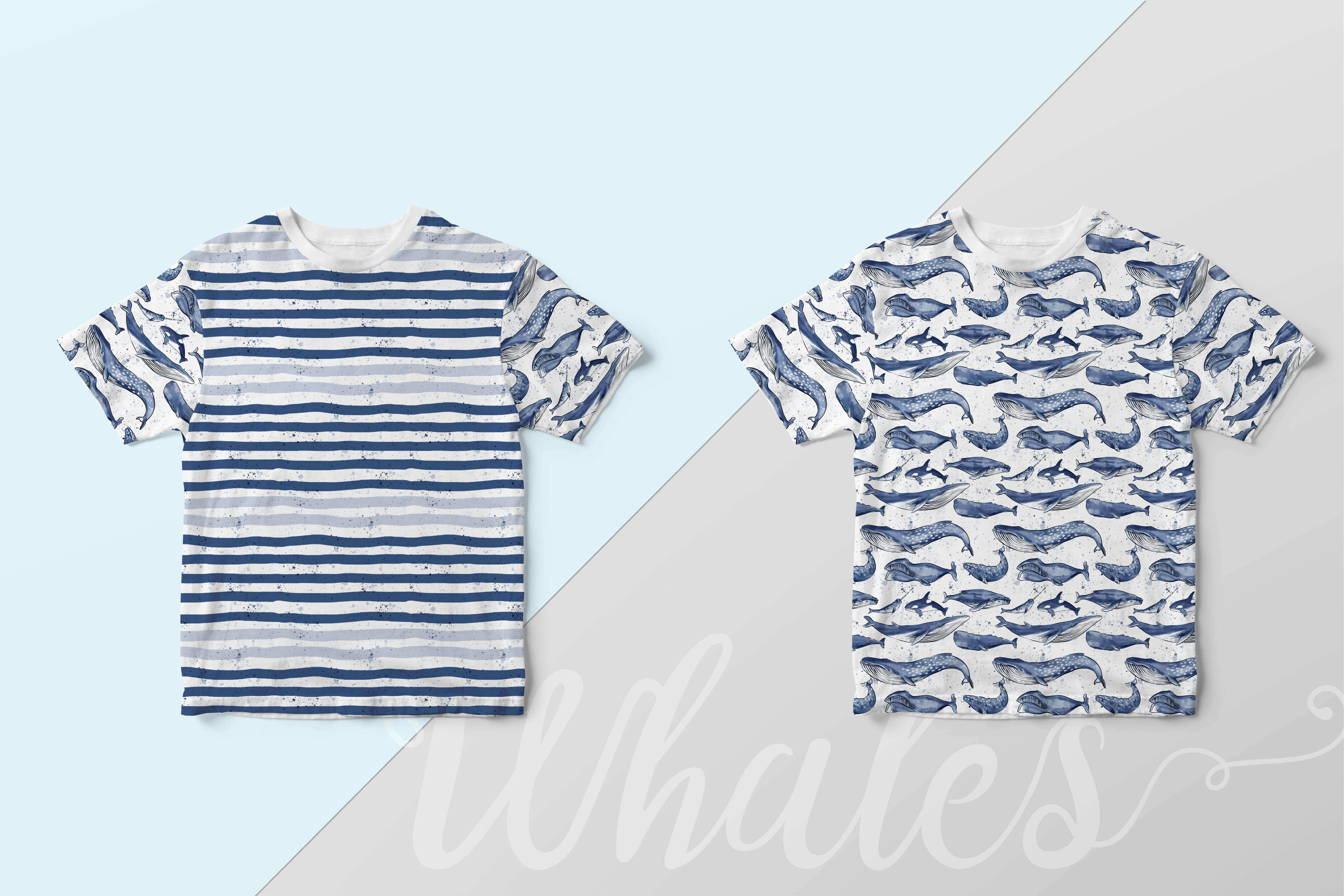 Bio Summersweat Stoff Whales Stripe Enemenemeins Sommer Streifen