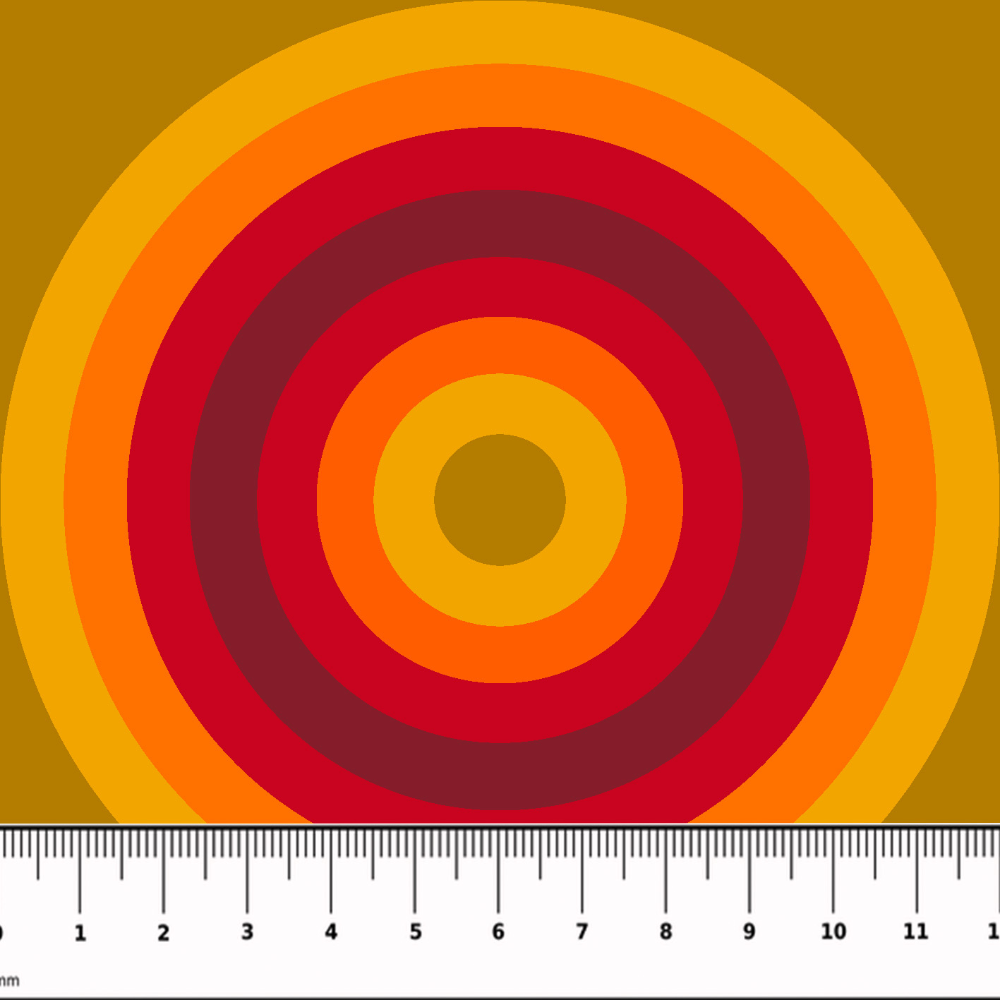 Bio Webware Stoff  -  Autumn CIrcles  - KimbusMom, orange, braun, 100% Bio-Baumwolle