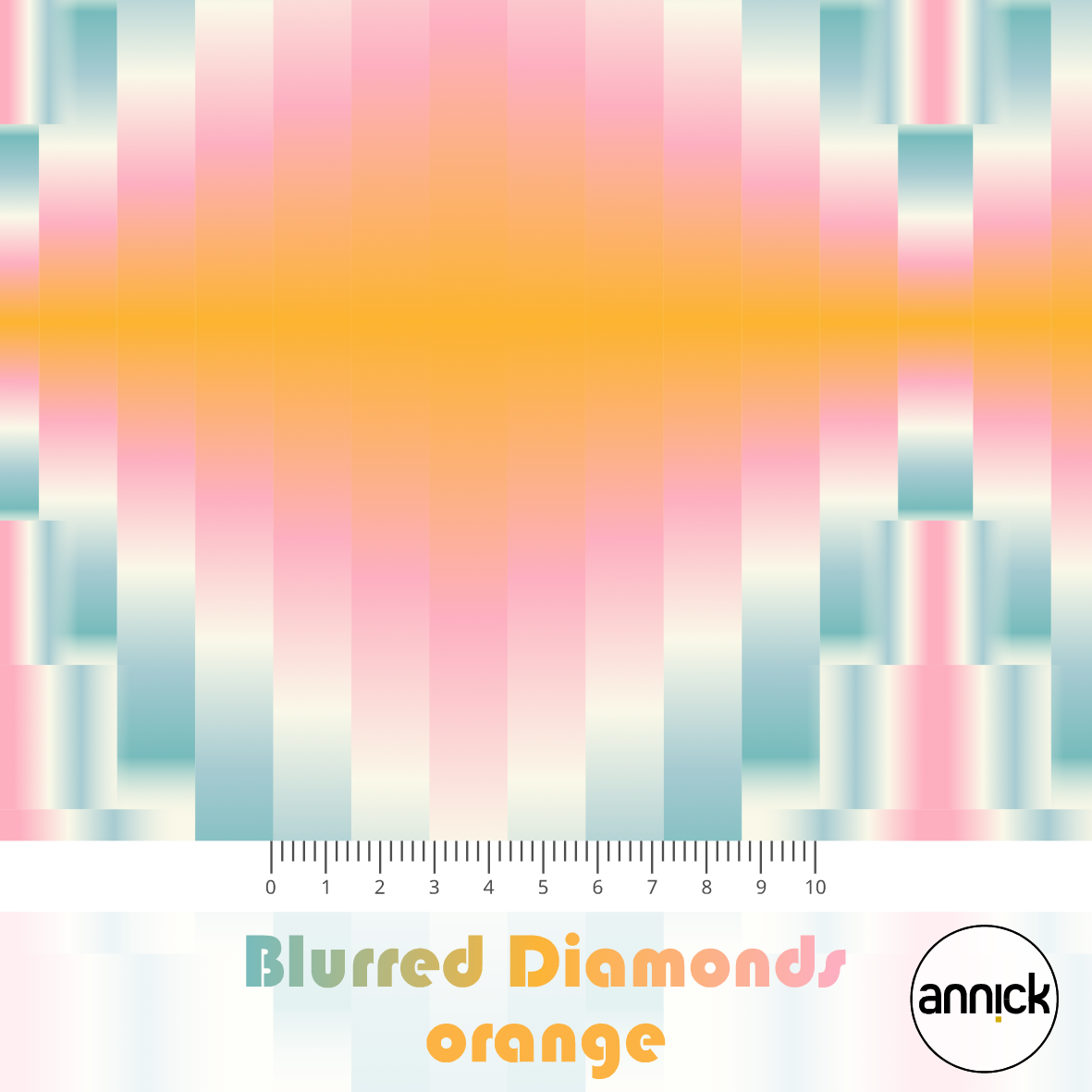 Blurred Diamond Orange