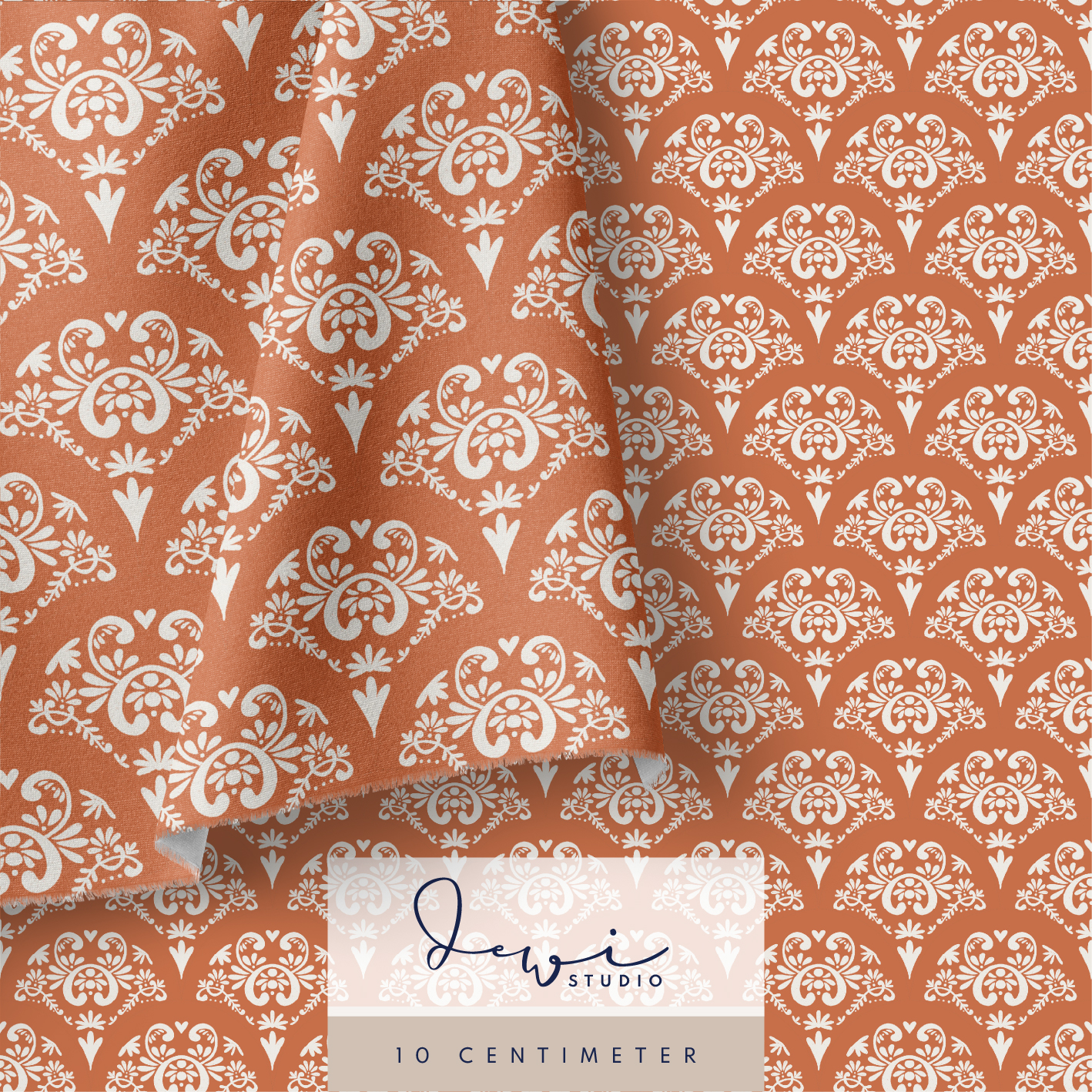 Bio Stoff  -  Lebkuchengeschichten Ornamente  - DewiStudio, orange, Ornamente