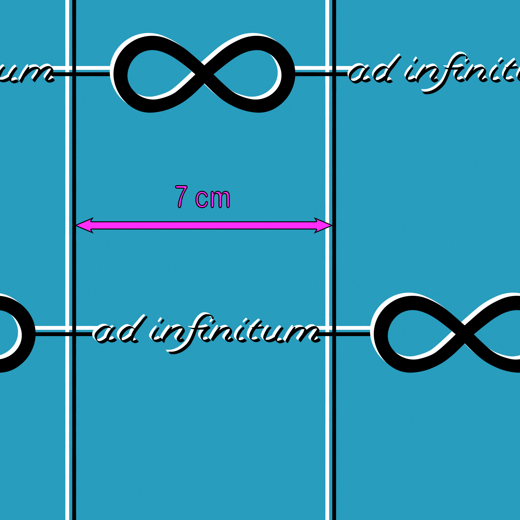 Bio Webware Stoff  -  Ad infinitum Square Blue  - KimbusMom, blau, Geometrische Muster, 100% Bio-Baumwolle