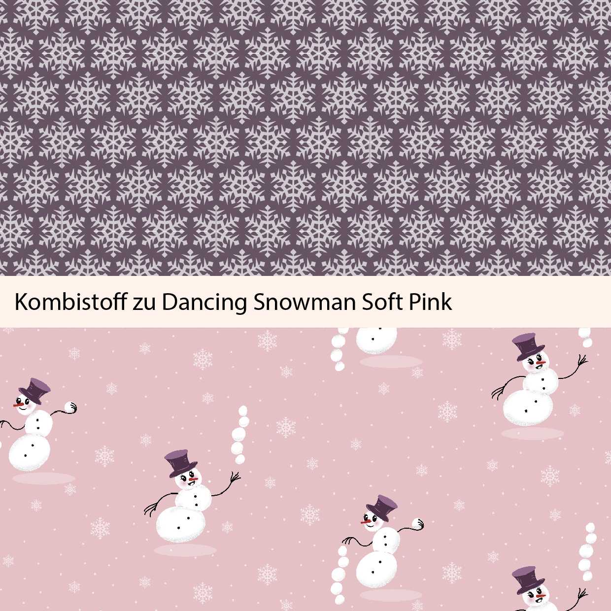 Bio Webware Stoff  -  Snowflakes Plum - EviRoider, Winter, lila, 100% Bio-Baumwolle